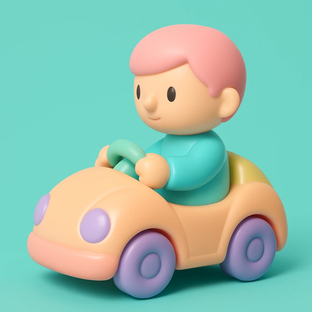 person driving a car emoji