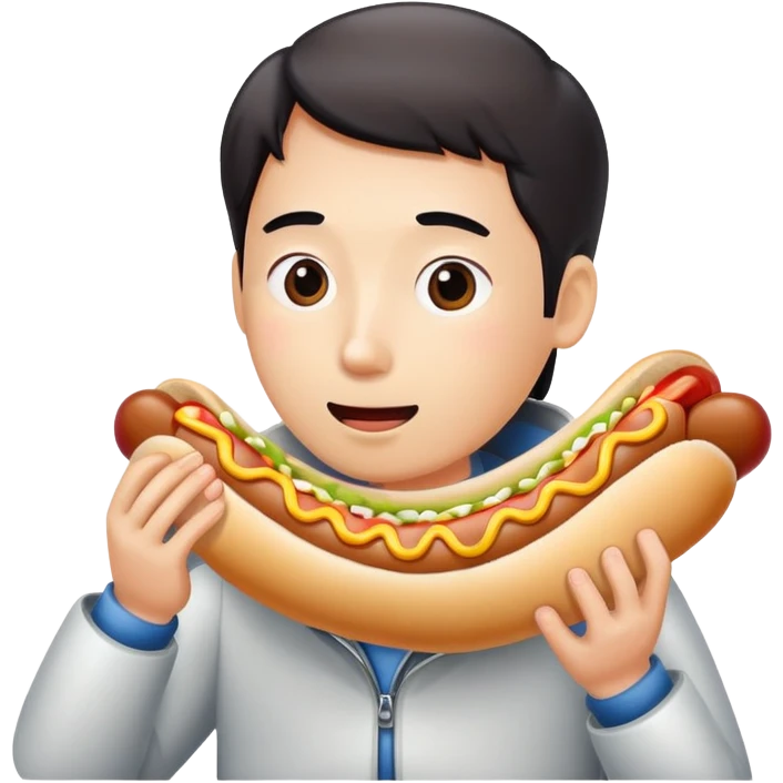 Chinese eating dog emoji