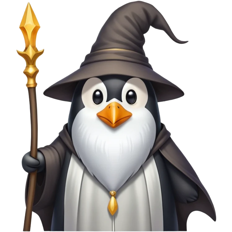Penguin Wizard emoji