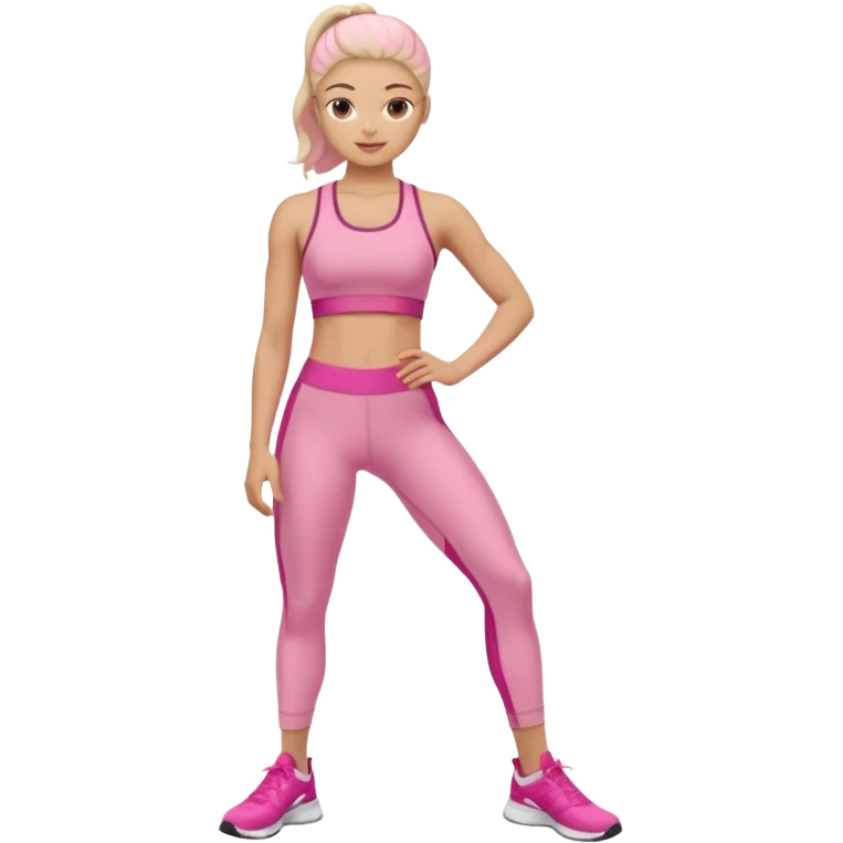 workout pink emoji