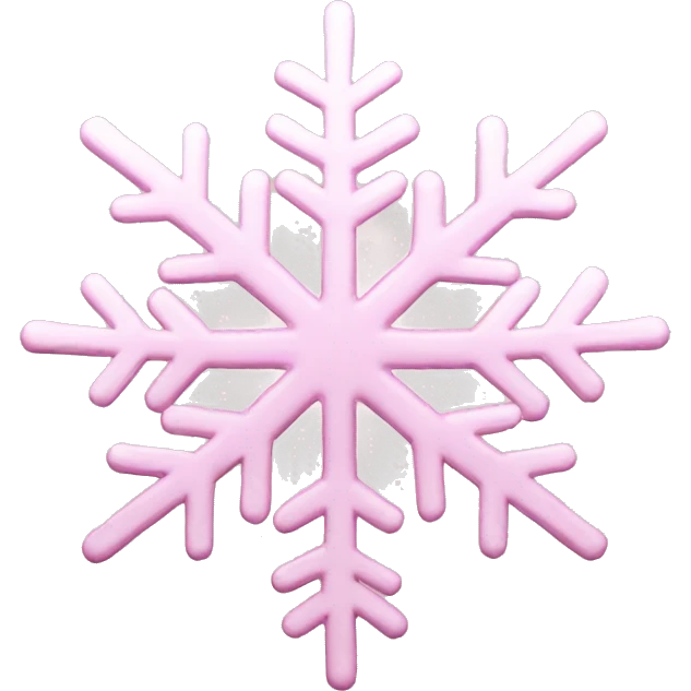 pastel pink snowflake  emoji