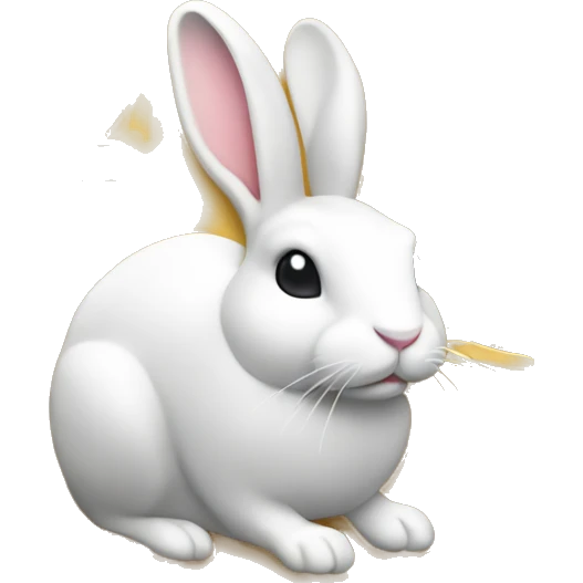 gold coin, rabbite on coin  emoji