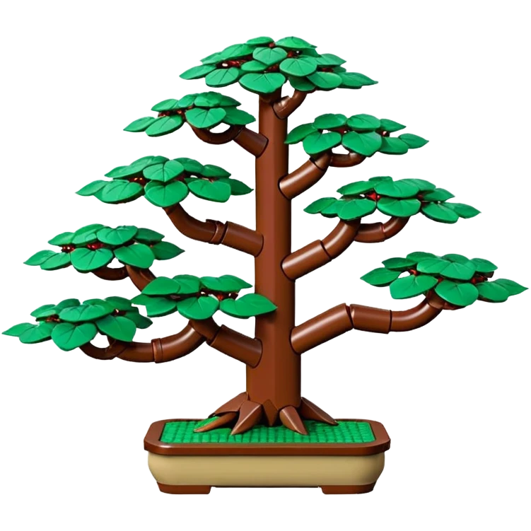 Large multi-tier Old vine standing Lego bonsai rack  emoji