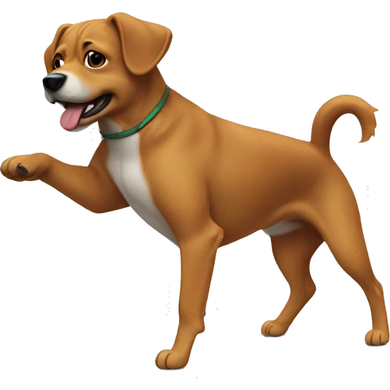 Dog doing the dance move called the dougie  emoji