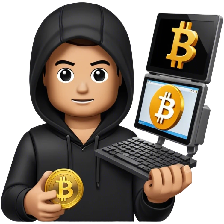 lego homme hackeur bitcoin emoji
