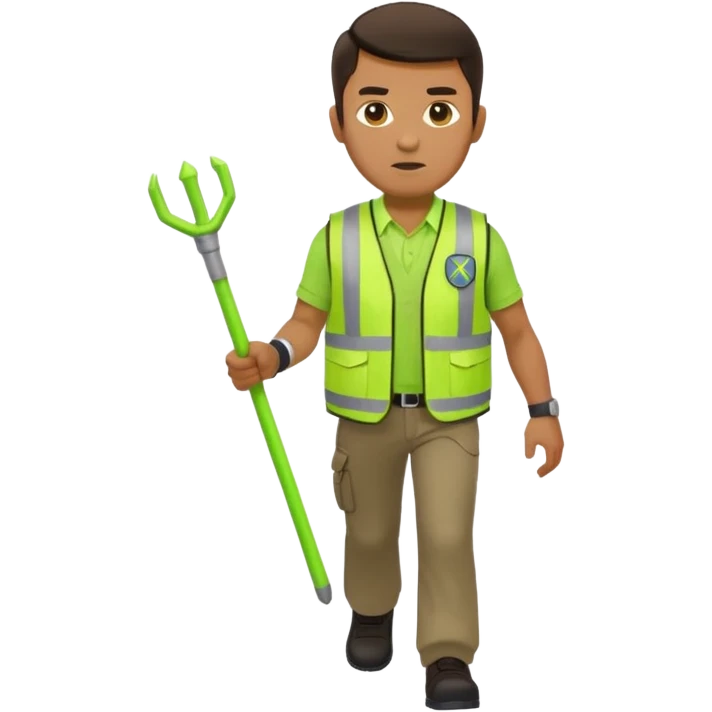 now a want a marshal sticks guy (airport) emoji