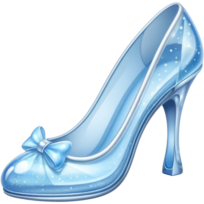 Cinderella glass shoes emoji
