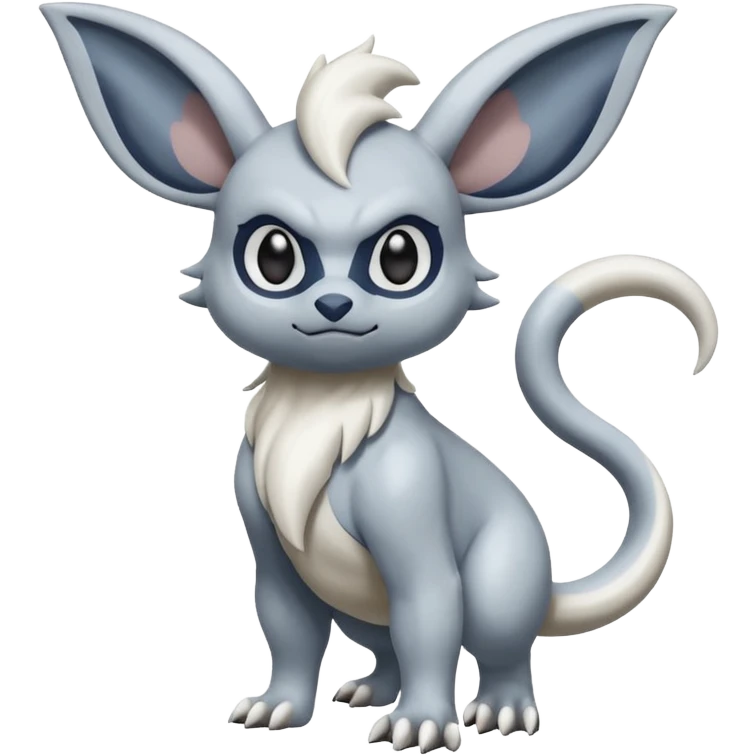 Snotty-Absol-Minccino-Pokémon-Fakémon-hybrid-creature (full body) emoji
