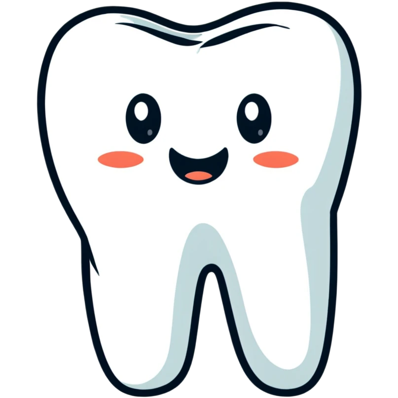 teeth app icon, clean modern dental application logo emoji