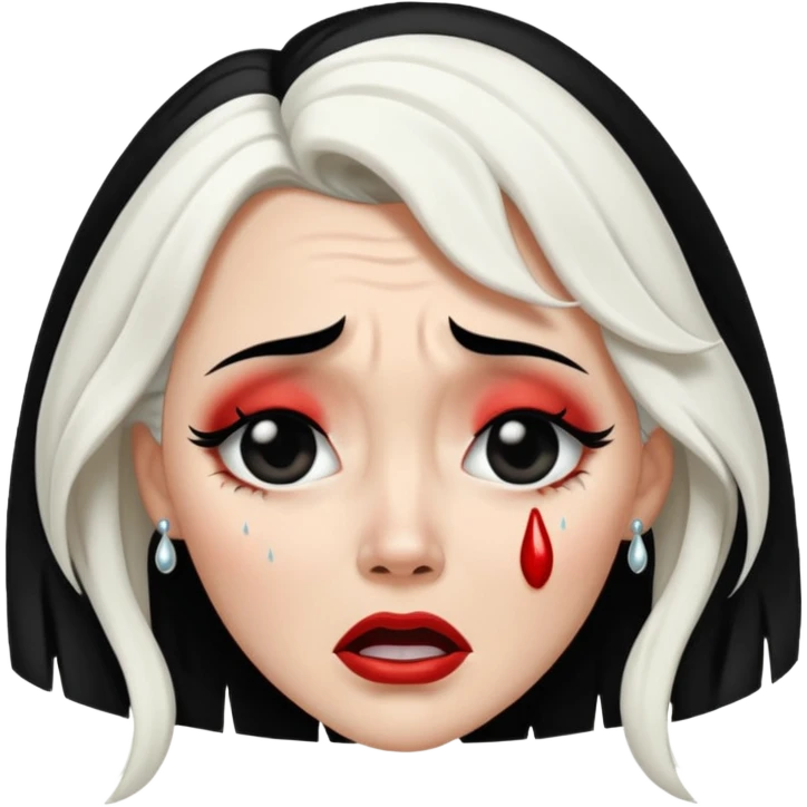 Cruella de vi crying emoji