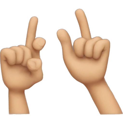 Make a W with fingers  emoji