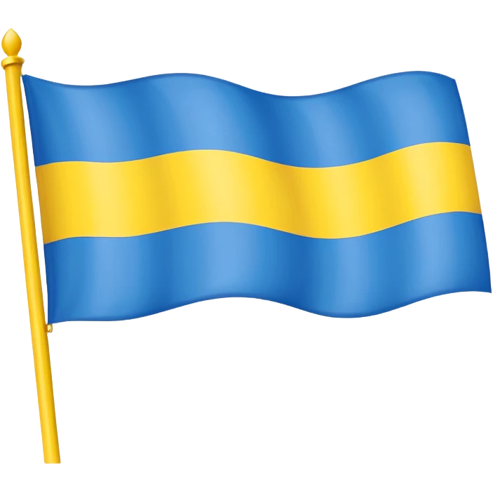 Uma bandeira de país tipo da Ucrânia mais em vez do azul coloca preto emoji