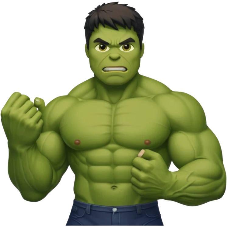 hulk stroking his cock emoji