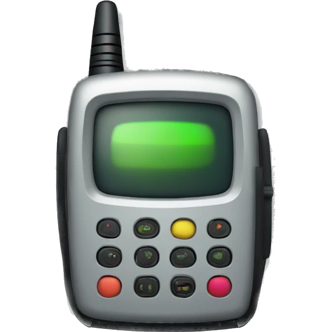 80's Walkie talkie emoji