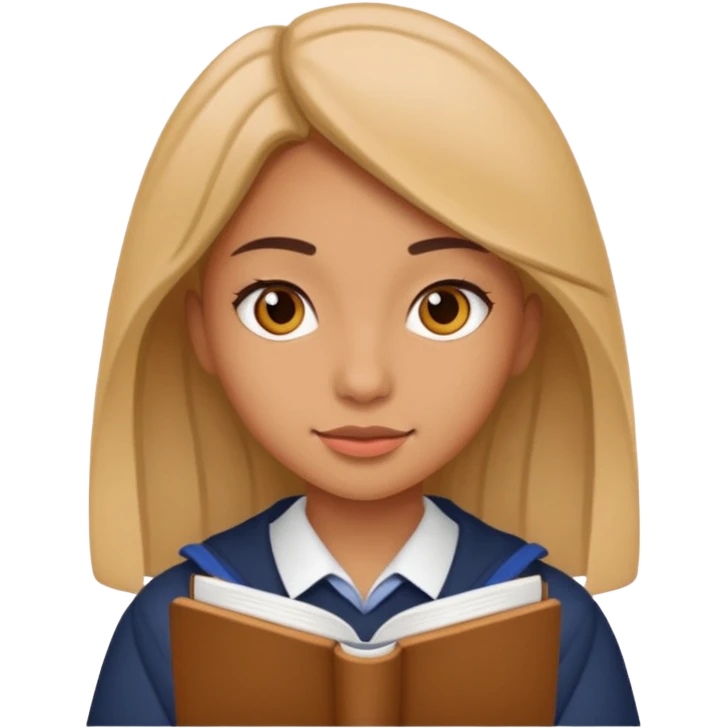 Female students studying abroad emoji