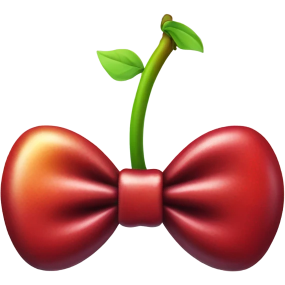 Cherry wearing a bow tie  emoji