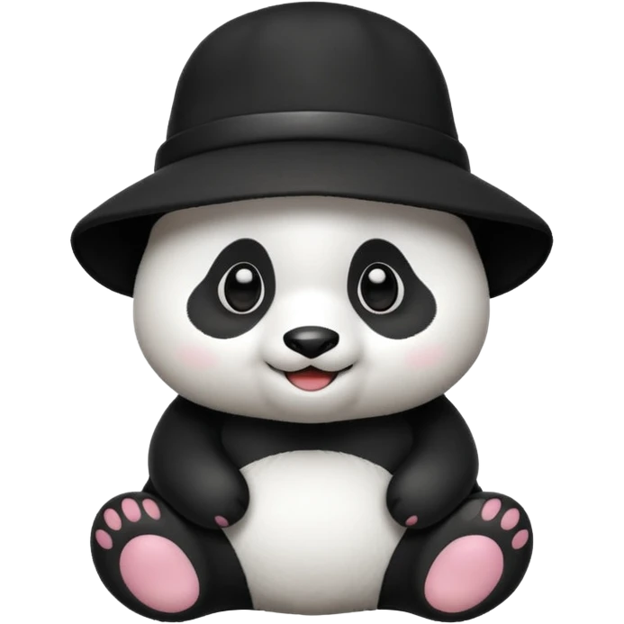panda wearing hat emoji