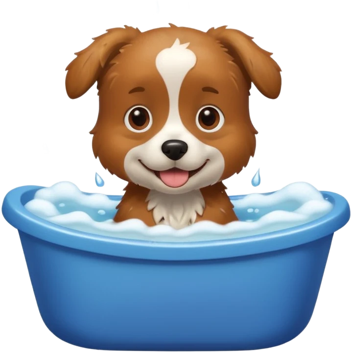 dog bath emoji
