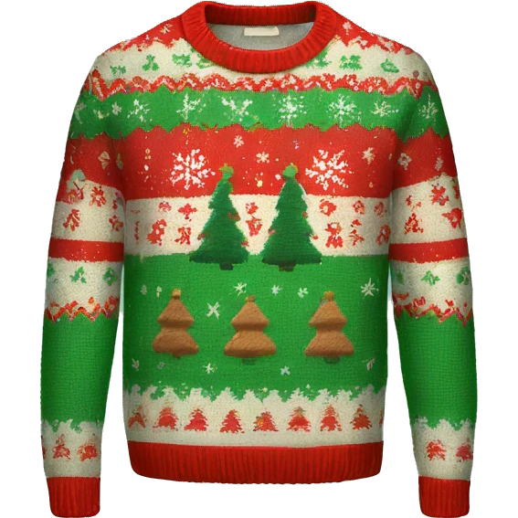 Ugly Christmas sweater  emoji