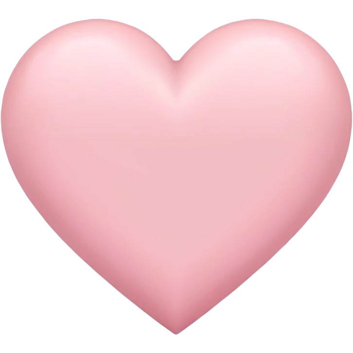 pastel pink heart emoji
