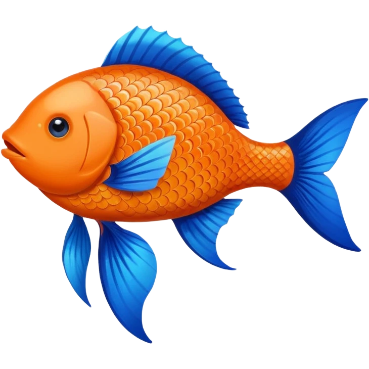 Fish with heart emoji