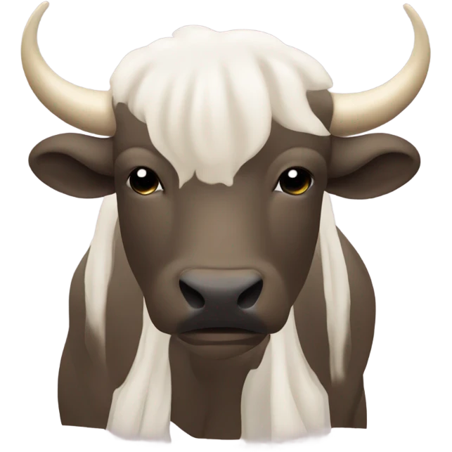 A buffalo praying looking up to heaven and the face of Jesus in the sky looking down emoji