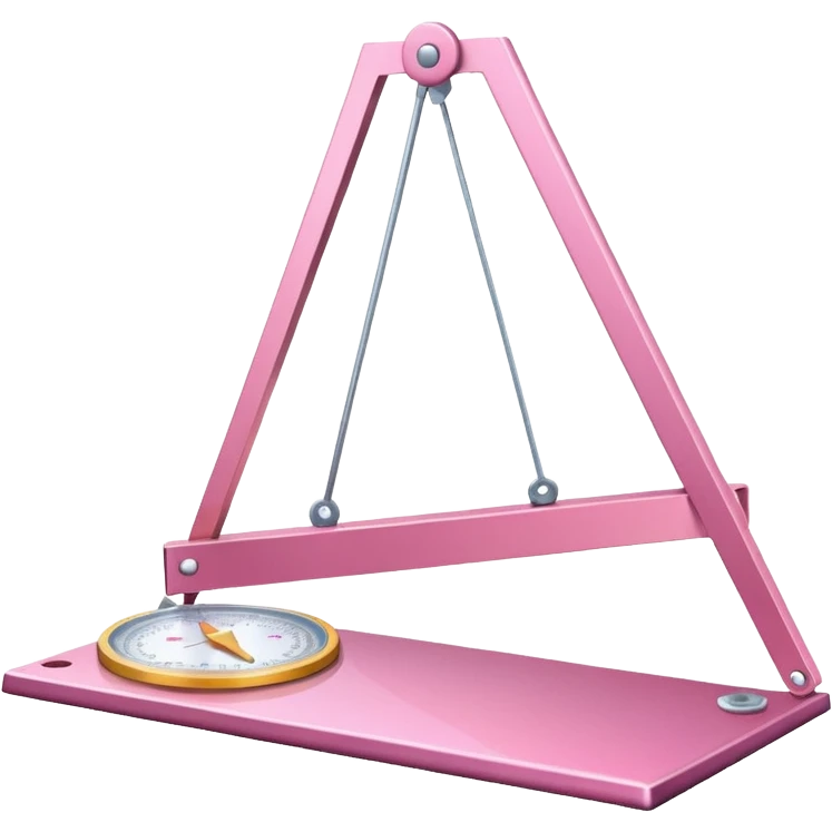 mac os icon Architect's scale, protractor, triangle, pink emoji