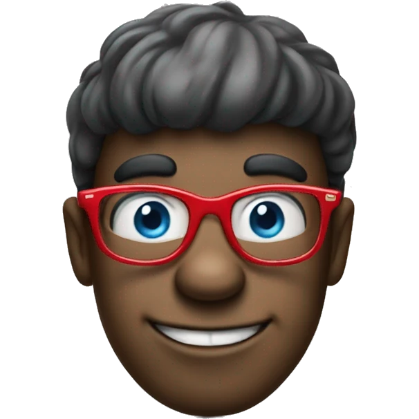 from the smurfs character wearing a red glasses to the smurf emoji