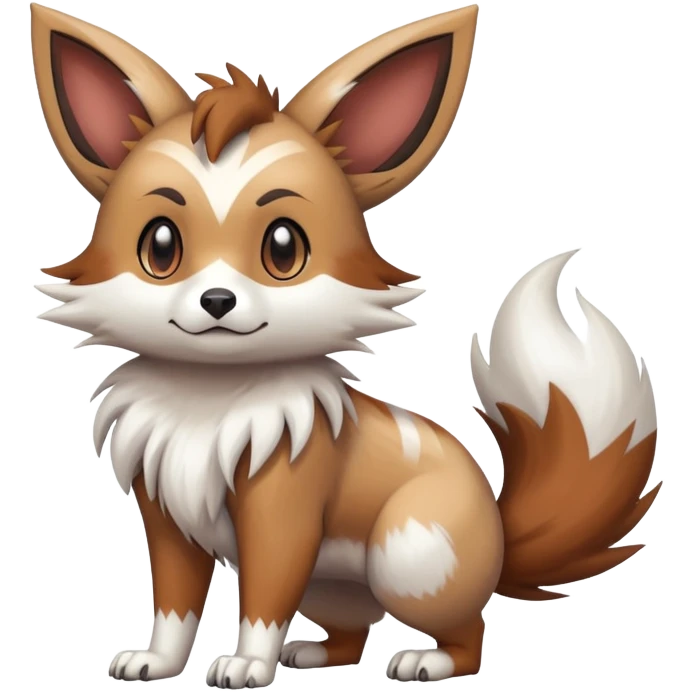Furret-Lycanroc-Eevee-Hybrid (Full body) emoji