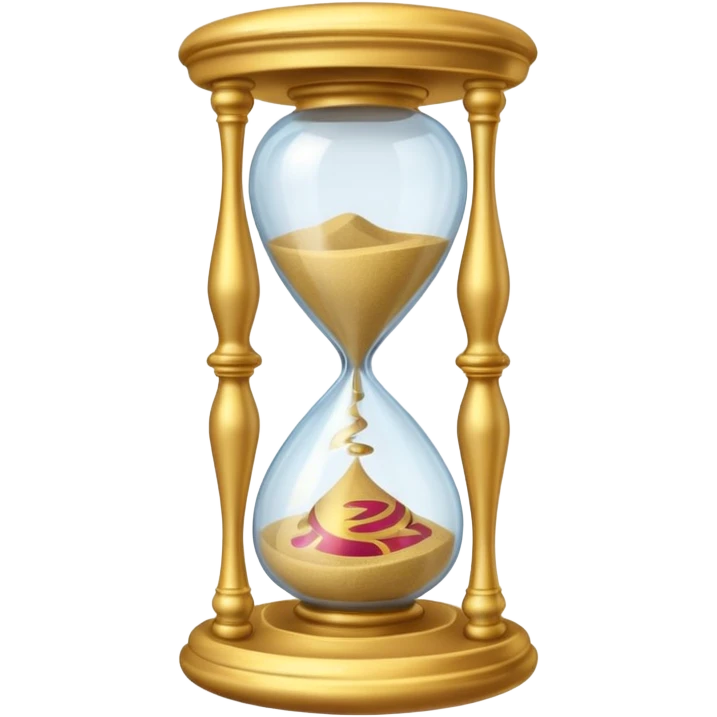 fancy ornate disney hourglass emoji