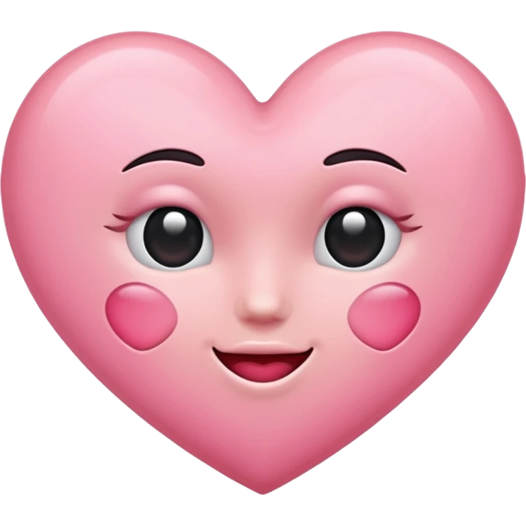 Blush heart emoji