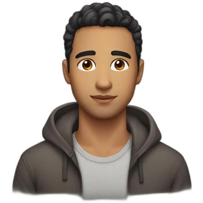 26 years old latin guy, without bear, brown eyes, fade hair style emoji