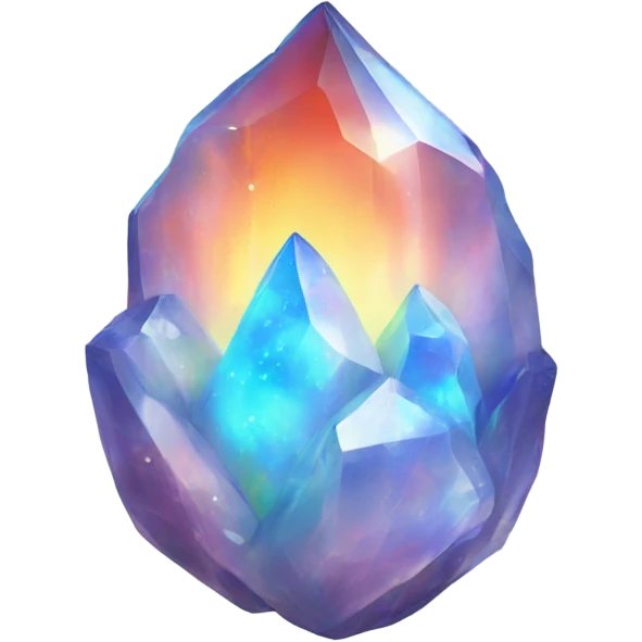 opal crystal fire flame emoji