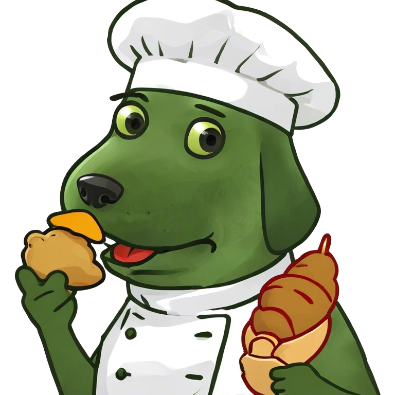 Dog eating a chicken  emoji
