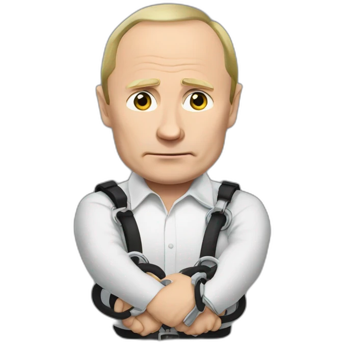 Putin in handcuffs emoji