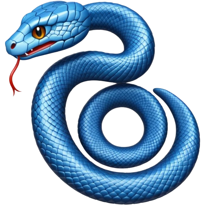 blue snake emoji