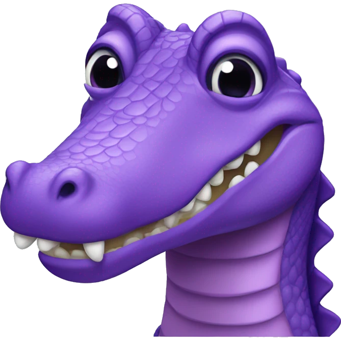 Purple Alligator  emoji
