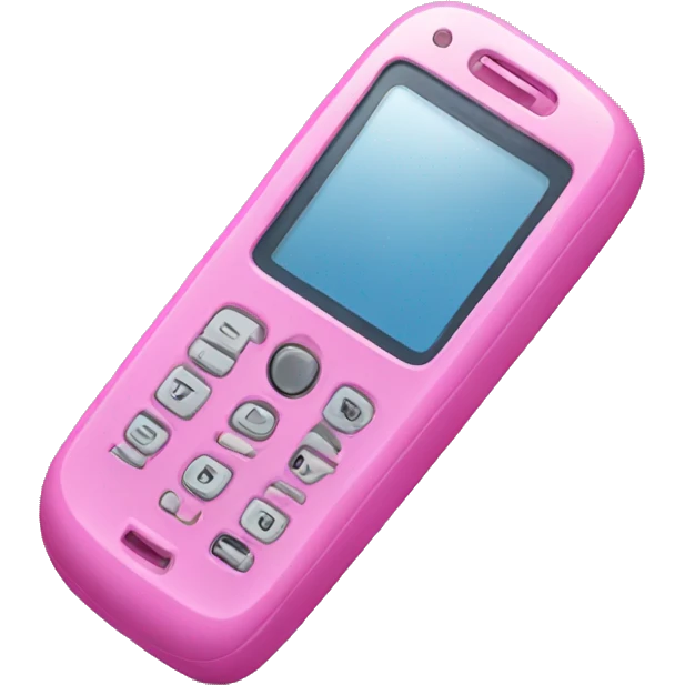 Pink cellphone emoji