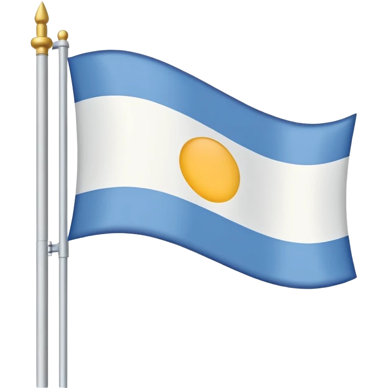 Add flagpole with white flag emoji