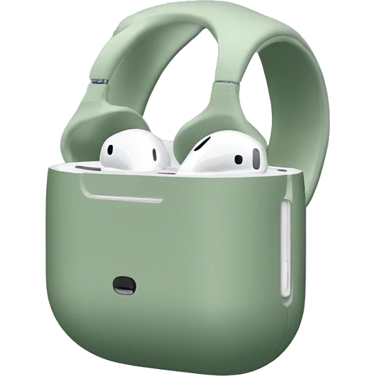 Sage color AirPods Max emoji