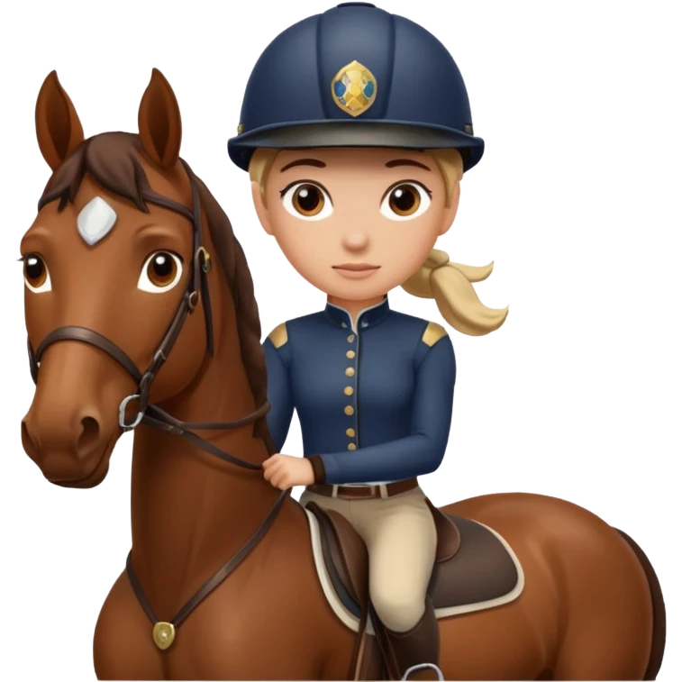 equestrian girl on a horse emoji