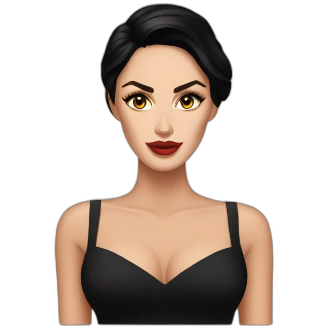 Megan fox in dark dress emoji