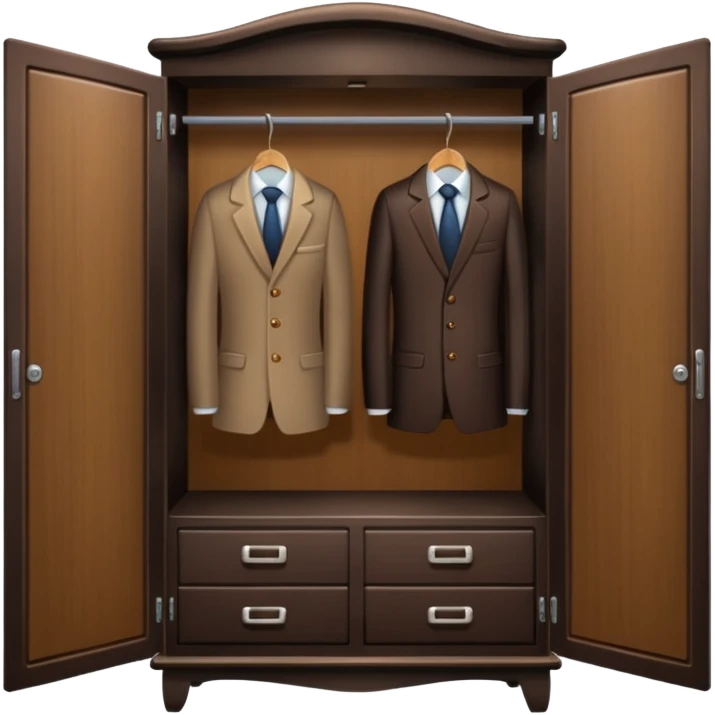 wardrobe modern closed emoji