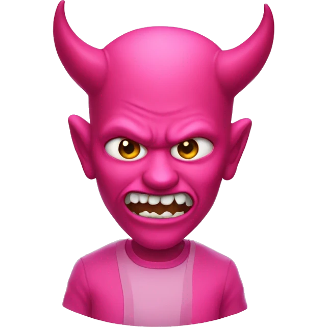pink devil  emoji