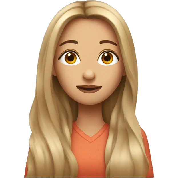 long hair woman emoji