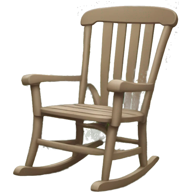 rocking chair in garden emoji