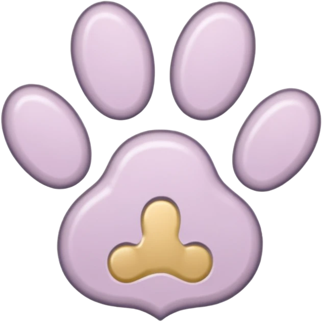 a very light pale pastel #ffbe8c pawprint emoji