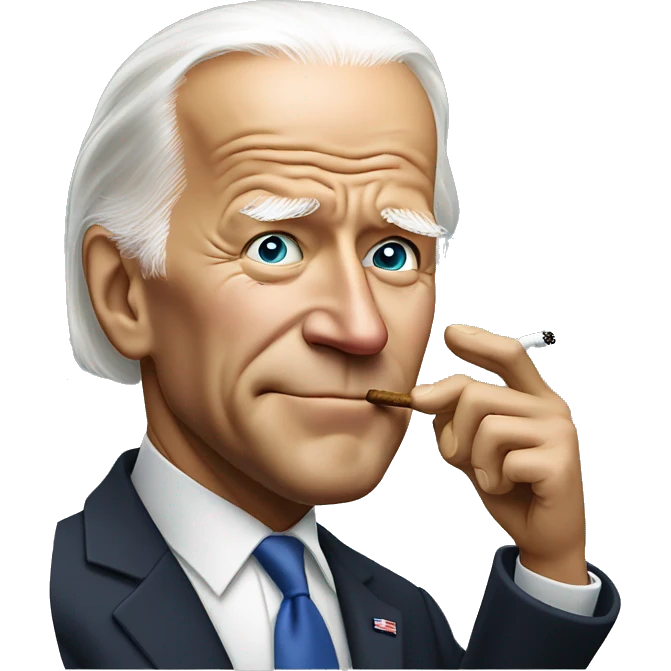 joe biden smoking cigarette emoji