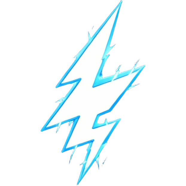 blue lightning bolt emoji