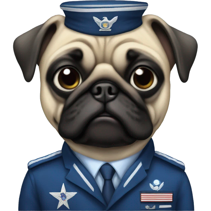 Air Force pug emoji